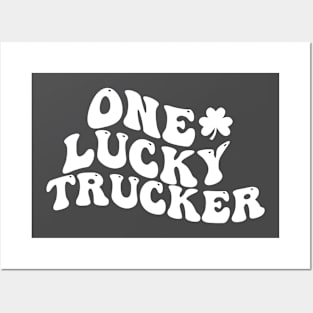 One Lucky Trucker , St Patrick's Day Posters and Art